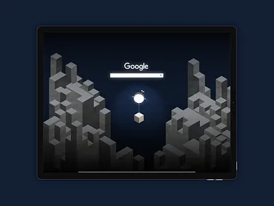 Search • Google Doodle • Day 022 art flat google illustration isometric landing page minimal ui uidesign uitrends ux uxui vector