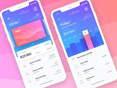Finapp app design flat icon ios ui ux vector