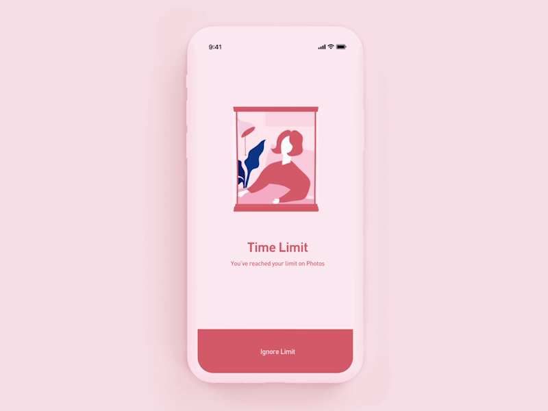 time limit_sleep_mock up animation app design illustration ui web