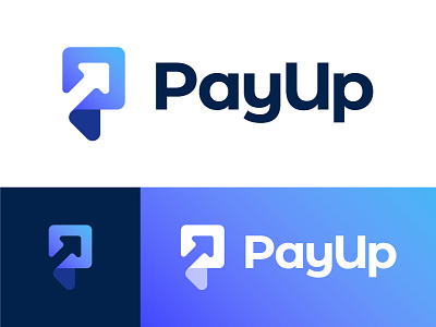 PayUp Logo branding letter logo mark p pay