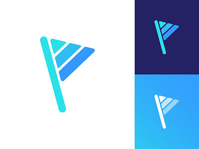 Personal Training Platform Logo Exploration Option 4 brand identity branding graphic engange gym mind body finish line goal award fit club athlete personal fitness growth success rise flag result progress fast for sale unused buy fun play playful simple gradient grid ui app group team hub together hub group leader creative logo mark symbol icon social media marketing web sport coach trainer personal