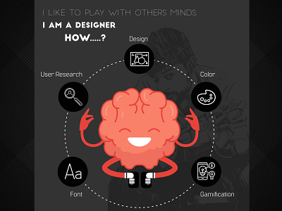 I Like To Play Others Minds design illustration vector