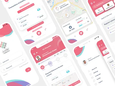 Hire PRO flat design minimal mobile app pro trend 2018 uidesign ux design