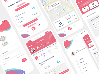 Hire PRO flat design minimal mobile app pro trend 2018 uidesign ux design