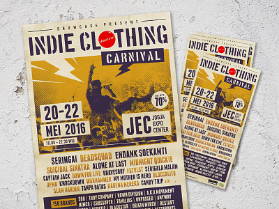 Poster ICC Jogjakarta Mei 2017 branding clothing design event graphic marketing music poster promotional vector