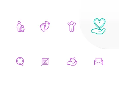 Tracks navigation icons icons design illustration school uidesign vector website