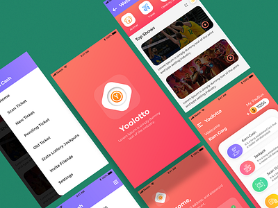 Yoolotto app design ui ux