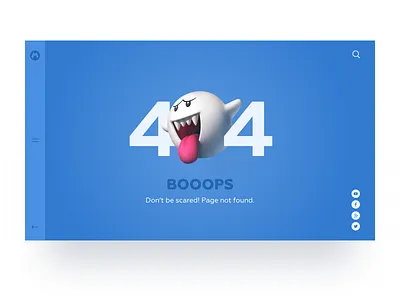 Daily UI Design Challenge #008 — 404 404 404 error 404 page adobe xd boost clean daily ui dailyui008 design desktop ui ux web