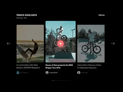 Exploring video modules design module responsive ui design ux ux ui website website design