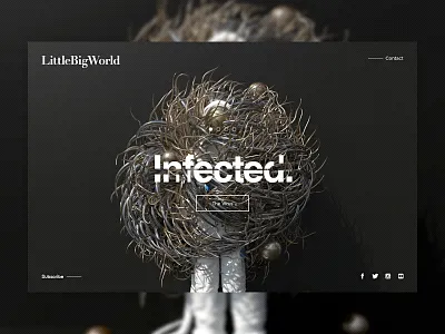 INFECTED | The Virus. abstract art astronaut c4d cinema4d fantasy hologram landingpage mp4 octane octane render octanerender scifi space surreal ui web