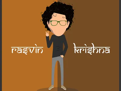 Me My Myself adobe illustration character design chechu chechumon curls illustration kerala krishna me my myself noodles hair rasvin self illustration self logo thalassery the designer victory