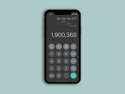 Daily UI #004 Calculator app calculator dailyui dailyui 004 flat mobile ui