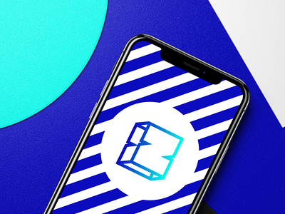 Zonic - Logomark apple blue brand branding clean colors design graphic idendity illustration iphone lettering logo minimal mobile neon pattern type typography vector