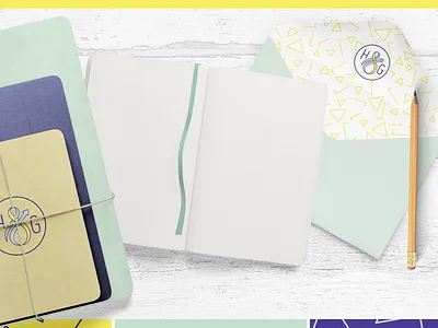 Habits & Goals With Noelle ampersand badge brand concept brand identity branding branding design design design process logo pattern design stationary design vector