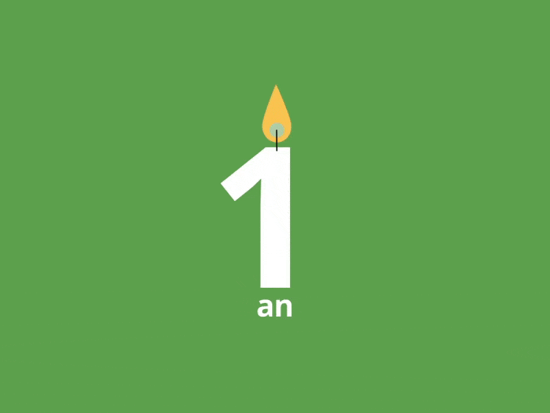 1st Anniversary — B Corporation! 1year animation animation 2d anniversary bcorp birthday design event first first design graphic design illustration minimal minimalism motion motion animation typography vector