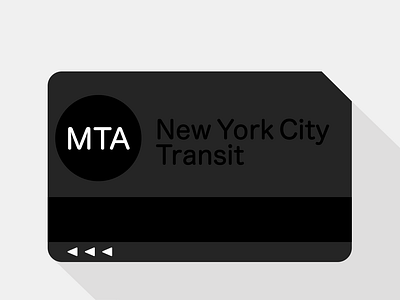 MTA Card branding design logo typography