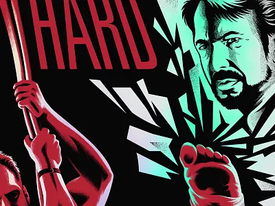 yippee ki yay design die hard illustration movie posters movies screen printing