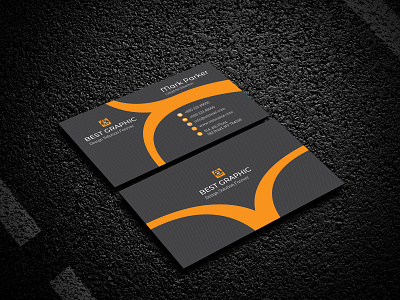 Business Card colorful corporate creative design designer elegant name card orange pattern print ready pro professional simple smart