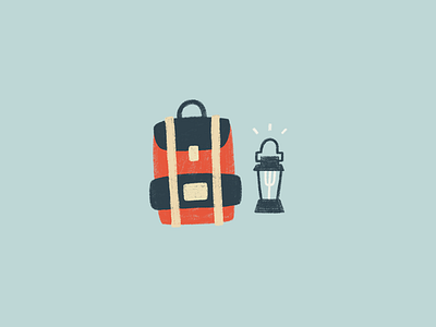 camping gear illustration backpack camping drawing illustration