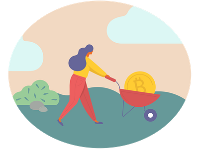 Bitcoin bitcoin design dreams flat design illustration illustrator minimalist modern simple vector