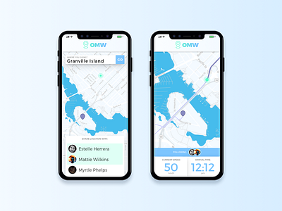 Daily UI #020 - Location Tracker app dailyui design mobile sketch ui ux