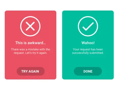 Daily UI 011 Error/Success Flash Message dailyui error green red success ui