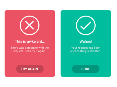 Daily UI 011 Error/Success Flash Message dailyui error green red success ui