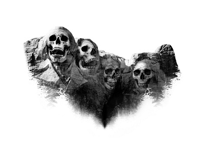 Dead Presidents design photo photoshop skull vintage