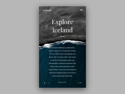 Ui Design Inspiration adobexd iceland iphone8plus mobile app design mobile design travel typography ui ui ux design ui inspiration user inteface ux xd