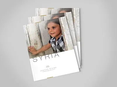 Justice Rising: Syria magazine print print design