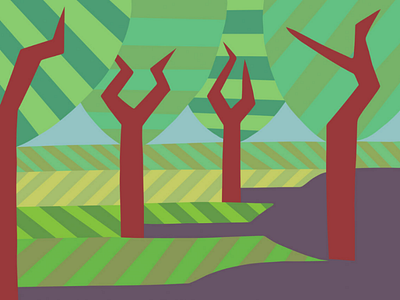 Some trees graphic illustration nature trees