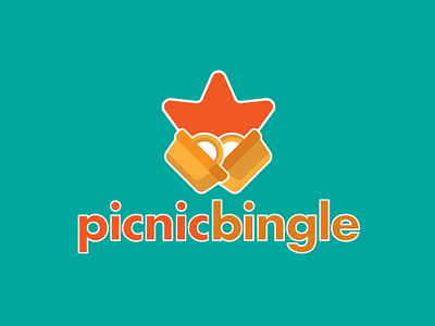 Picnic Bingle branding design flat icon illustration logo vector