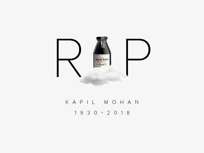 Old Monk Owner Passed Away design illustration vector