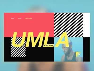 UMLA x Alpha Wann alphawann colorpalette concept cover design graphism minimal ui umla