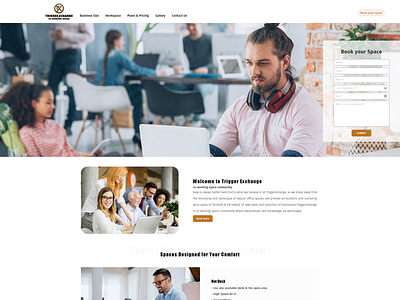 Co working space website design website design