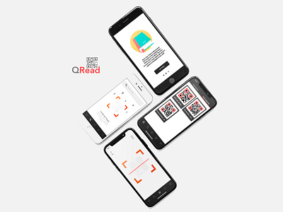 QR Code Reader App - iOS Application app concept app design app ui camera camera ui intro view ios 12 ios app design iphone x photoshop app ui qr code qr code app design search view