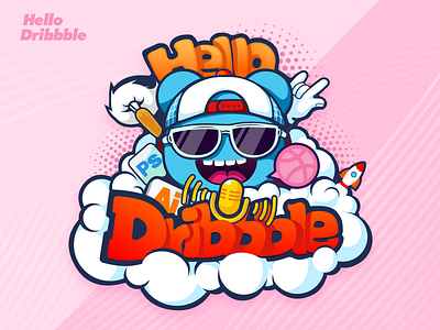 Hello Dribbble 图标 插图 活版印刷 设计