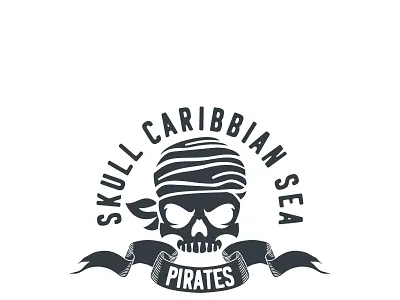 Pirate Skull abstract american art black bone buccaneer business captain cartoon character death design drawing element emblem face game graphic head