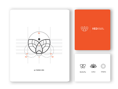 Logo Design Yoga branding butterfly chakra concept logo geometric logo golden ratio graphic design logo concept logo design lotus minimal perfect circles yoga logo