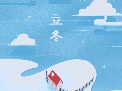 Winter flatdesign illustration snow winter