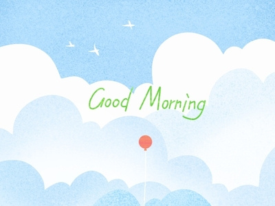 Good Morning flatdesign good day illustration