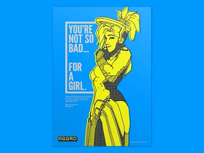 Aggro - Poster 02 / you're not so bad... awareness call to action graphic design graphic art illustraion layout poster typogaphy video game