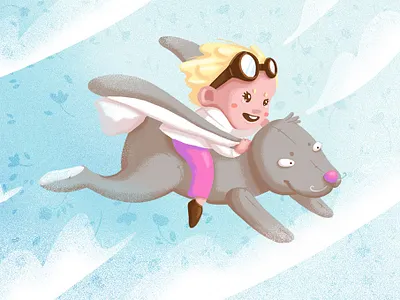 Girl and Rabbit child dream girl rabbit