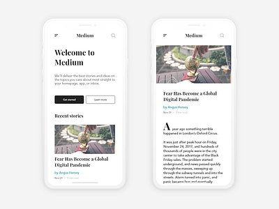 Medium Mobile design medium modern ui ui ux design