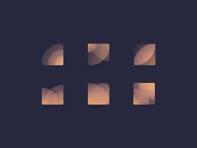 Gradient Shapes brand branding branding concept color design gradient idea shapes