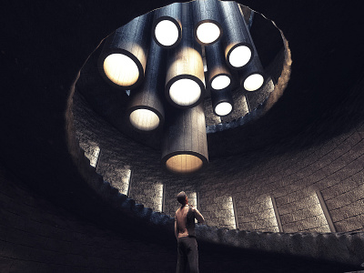 Enlightenment enlightenment human interior light stone thought tunnel white