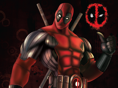 Deadpool animation design illustration vector