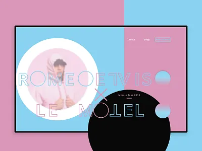 Romeo Elvis x Le Motel art concept design graphisme music portfolio romeoelvis typography ui