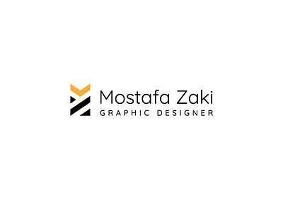 Mostafa Zaki - Personal Logo branding design flat gold logo logo design personal branding