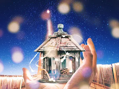 Bring the light concept art design graphic design illustration light blue light box photo photomanipulation photoshop shadows